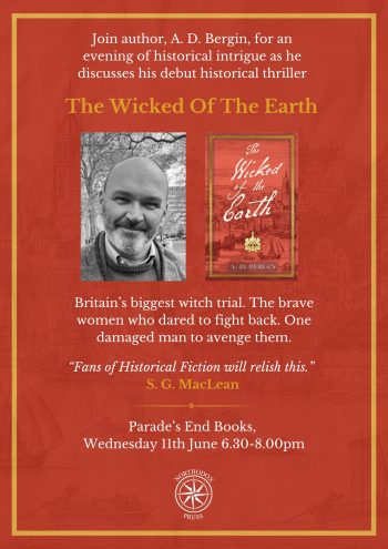 Ticket for author event with A. D. Bergin