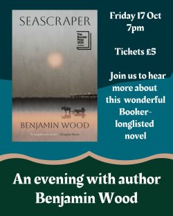 Ticket for author event with Benjamin Wood