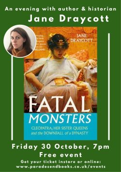 Ticket for author event with Jane Draycott